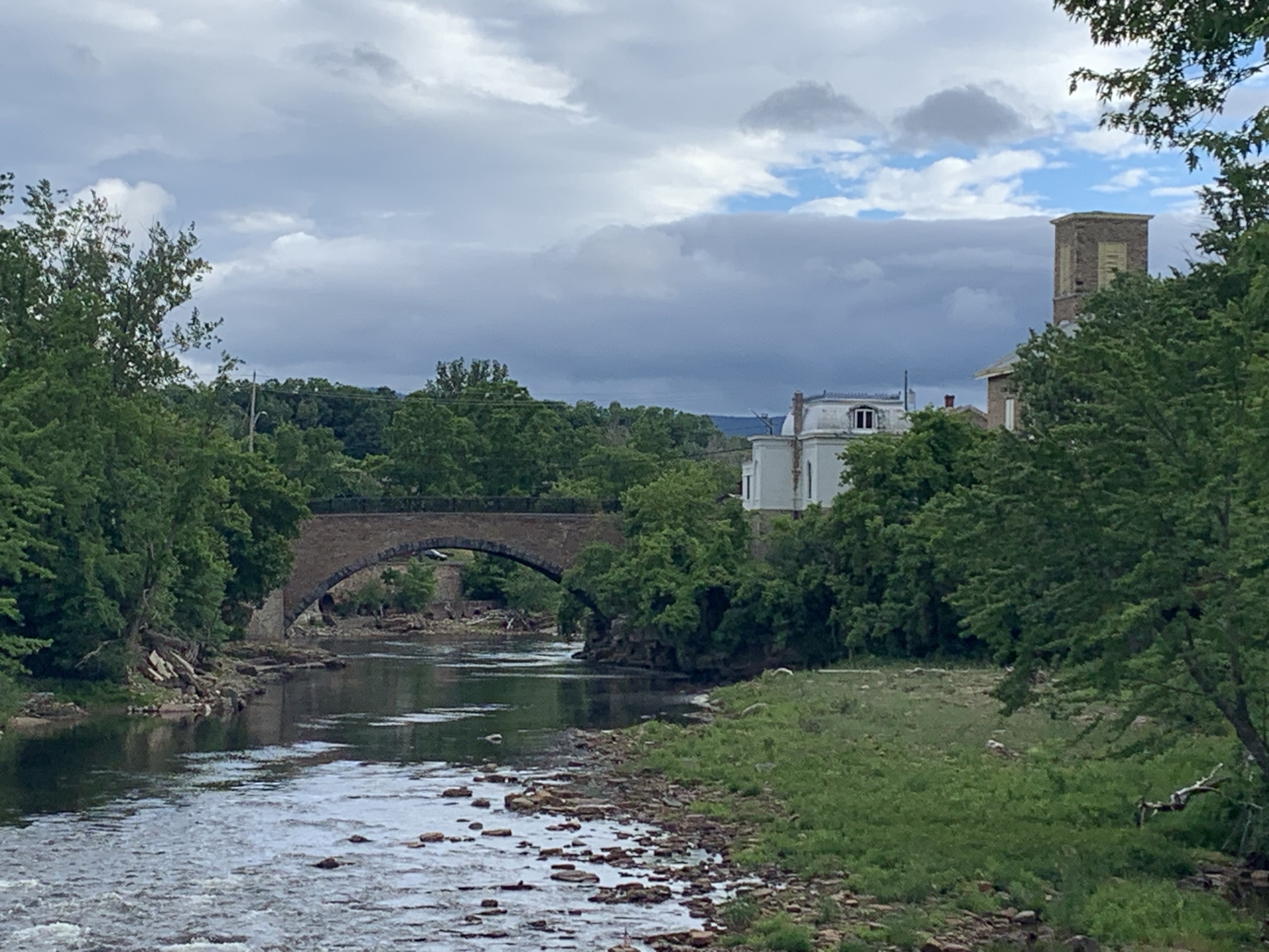 View of Arch bridge from New Bridge